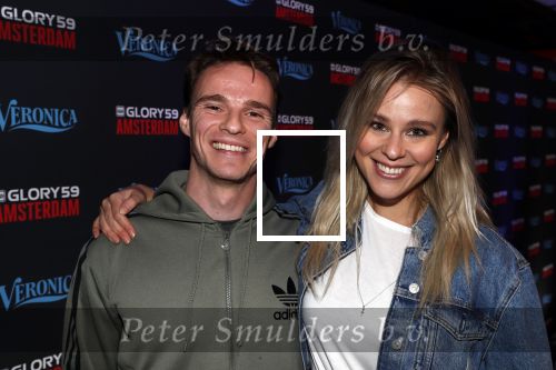 Amsterdam 29 september 2018
Rode loper Glory gala in de Johan Cruijff arena. Celine Huijsmans met broer
