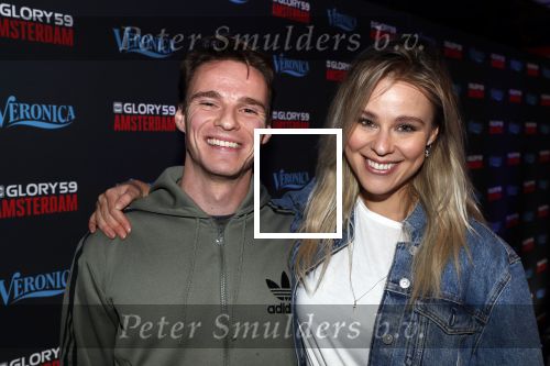 Amsterdam 29 september 2018
Rode loper Glory gala in de Johan Cruijff arena. Celine Huijsmans met broer