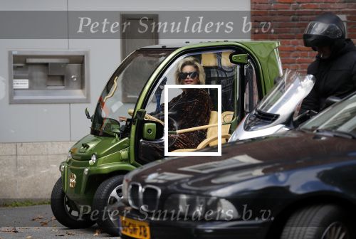 Amsterdam 24 september 2018
Connie Witteman met gebroken gips in voet in haar CCCC Biro karretje.