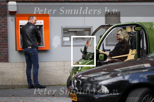 Amsterdam 24 september 2018
Connie Witteman met gebroken gips in voet in haar CCCC Biro karretje.