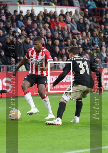 Eindhoven, 23 September 2018 PSV-AJAX Kompetitie, Seizoen 2018-2019 Eindstand 3-0
Denzel Dumfries