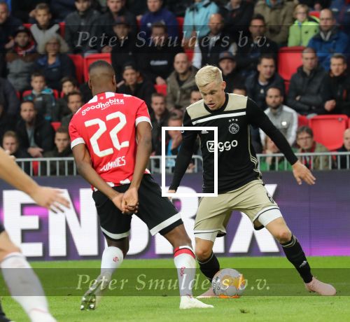 Eindhoven, 23 September 2018 PSV-AJAX Kompetitie, Seizoen 2018-2019 Eindstand 3-0
Donny v d Beek