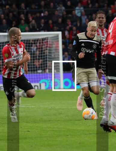 Eindhoven, 23 September 2018 PSV-AJAX Kompetitie, Seizoen 2018-2019 Eindstand 3-0
Donny v d Beek en Jorrit Hendrix
