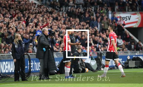 Eindhoven, 23 September 2018 PSV-AJAX Kompetitie, Seizoen 2018-2019 Eindstand 3-0
Eric Gutierrez en Tadic
