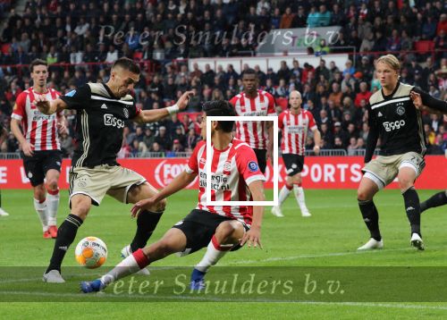 Eindhoven, 23 September 2018 PSV-AJAX Kompetitie, Seizoen 2018-2019 Eindstand 3-0
Eric Gutierrez en Tadic