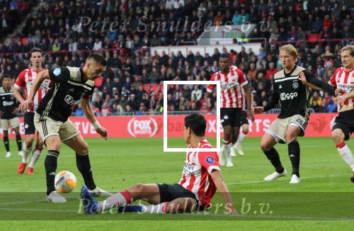 Eindhoven, 23 September 2018 PSV-AJAX Kompetitie, Seizoen 2018-2019 Eindstand 3-0
Eric Gutierrez en Tadic
