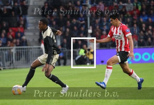 Eindhoven, 23 September 2018 PSV-AJAX Kompetitie, Seizoen 2018-2019 Eindstand 3-0
Eric Gutierrez en Tadic