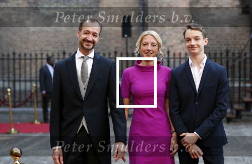 Den Haag 18 september 2018
Prinsjesdag 2018 op het binnenhof. Komning Willem Alexander Koningin Maxima Prins Constantijn en Prinses Laurentien zijn aanwezig. Eric Wiebes met vrouw en zoon