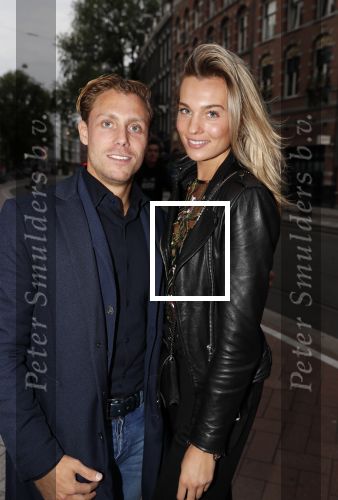Amsterdam 10 september 2018
Feest Sjaak Swart in het nieuwe delamar theater. Felice Fleur met vriend Jonathan Tugendhaft