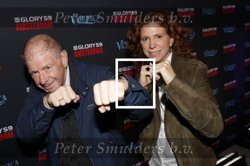 Amsterdam 29 september 2018
Rode loper Glory gala in de Johan Cruijff arena. Barbara en Frits Barend