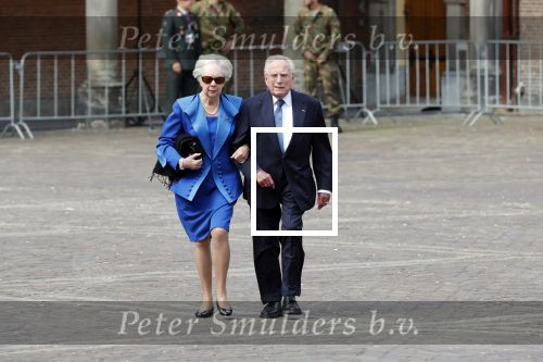 Den Haag 18 september 2018
Prinsjesdag 2018 op het binnenhof. Komning Willem Alexander Koningin Maxima Prins Constantijn en Prinses Laurentien zijn aanwezig. Frits Korthals Altes met vrouw
