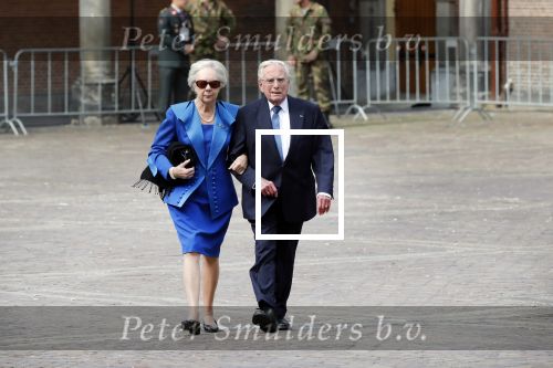 Den Haag 18 september 2018
Prinsjesdag 2018 op het binnenhof. Komning Willem Alexander Koningin Maxima Prins Constantijn en Prinses Laurentien zijn aanwezig. Frits Korthals Altes met vrouw