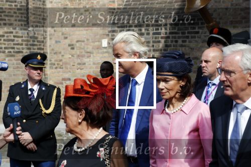 Den Haag 18 september 2018
Prinsjesdag 2018 op het binnenhof. Komning Willem Alexander Koningin Maxima Prins Constantijn en Prinses Laurentien zijn aanwezig. Geert Wilders met â€¦ en zijn beveiliging