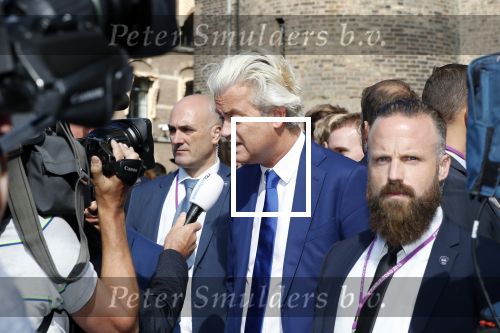 Den Haag 18 september 2018
Prinsjesdag 2018 op het binnenhof. Komning Willem Alexander Koningin Maxima Prins Constantijn en Prinses Laurentien zijn aanwezig. Geert Wilders met â€¦ en zijn beveiliging