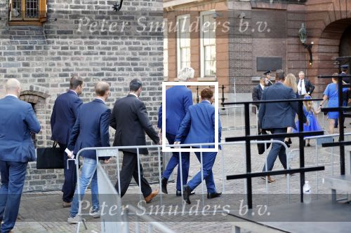 Den Haag 18 september 2018
Prinsjesdag 2018 op het binnenhof. Komning Willem Alexander Koningin Maxima Prins Constantijn en Prinses Laurentien zijn aanwezig. Geert Wilders met â€¦ en zijn beveiliging
