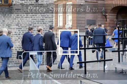 Den Haag 18 september 2018
Prinsjesdag 2018 op het binnenhof. Komning Willem Alexander Koningin Maxima Prins Constantijn en Prinses Laurentien zijn aanwezig. Geert Wilders met â€¦ en zijn beveiliging