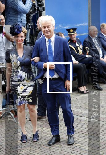 Den Haag 18 september 2018
Prinsjesdag 2018 op het binnenhof. Komning Willem Alexander Koningin Maxima Prins Constantijn en Prinses Laurentien zijn aanwezig. Geert wilders met Fleur Agema