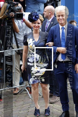 Den Haag 18 september 2018
Prinsjesdag 2018 op het binnenhof. Komning Willem Alexander Koningin Maxima Prins Constantijn en Prinses Laurentien zijn aanwezig. Geert wilders met Fleur Agema