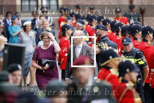 Den Haag 18 september 2018
Prinsjesdag 2018 op het binnenhof. Komning Willem Alexander Koningin Maxima Prins Constantijn en Prinses Laurentien zijn aanwezig. Gert-Jan Segers met partner