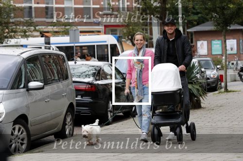 Amsterdam 21 september 2018
Denise Boekhoorn en Giedo v d Garde achter de kinderwagen.