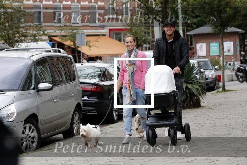 Amsterdam 21 september 2018
Denise Boekhoorn en Giedo v d Garde achter de kinderwagen.