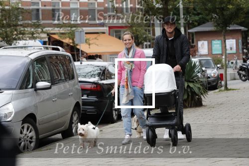 Amsterdam 21 september 2018
Denise Boekhoorn en Giedo v d Garde achter de kinderwagen.