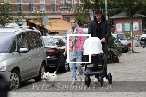 Amsterdam 21 september 2018
Denise Boekhoorn en Giedo v d Garde achter de kinderwagen.