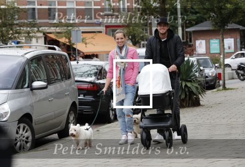 Amsterdam 21 september 2018
Denise Boekhoorn en Giedo v d Garde achter de kinderwagen.