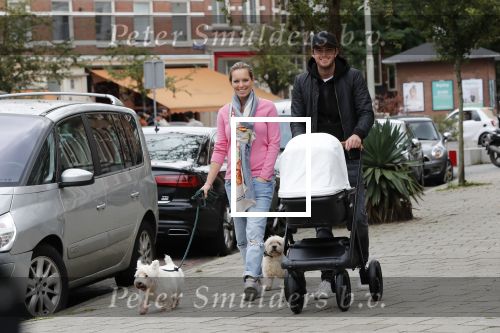 Amsterdam 21 september 2018
Denise Boekhoorn en Giedo v d Garde achter de kinderwagen.