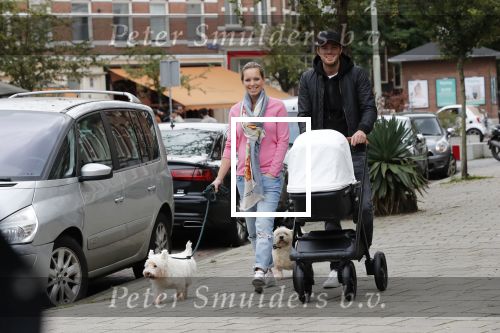 Amsterdam 21 september 2018
Denise Boekhoorn en Giedo v d Garde achter de kinderwagen.