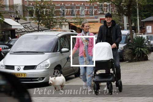 Amsterdam 21 september 2018
Denise Boekhoorn en Giedo v d Garde achter de kinderwagen.