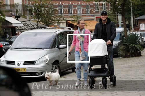 Amsterdam 21 september 2018
Denise Boekhoorn en Giedo v d Garde achter de kinderwagen.