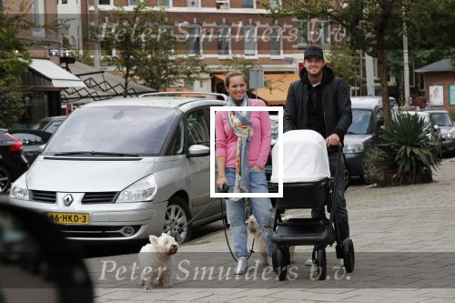 Amsterdam 21 september 2018
Denise Boekhoorn en Giedo v d Garde achter de kinderwagen.