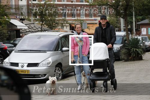 Amsterdam 21 september 2018
Denise Boekhoorn en Giedo v d Garde achter de kinderwagen.
