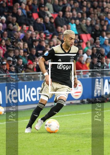 Eindhoven, 23 September 2018 PSV-AJAX Kompetitie, Seizoen 2018-2019 Eindstand 3-0
Hakam Ziyech