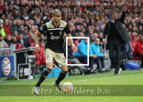 Eindhoven, 23 September 2018 PSV-AJAX Kompetitie, Seizoen 2018-2019 Eindstand 3-0
Hakam Ziyech