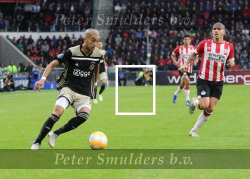 Eindhoven, 23 September 2018 PSV-AJAX Kompetitie, Seizoen 2018-2019 Eindstand 3-0
Hakam Ziyech