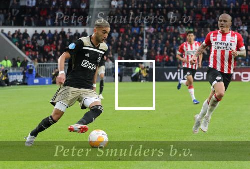 Eindhoven, 23 September 2018 PSV-AJAX Kompetitie, Seizoen 2018-2019 Eindstand 3-0
Hakam Ziyech