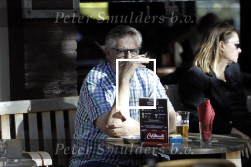 Amsterdam 17 september 2018
Hans v d Togt geniet van sigaretje bitterballen en een biertje op terras.