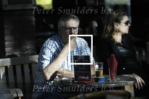 Amsterdam 17 september 2018
Hans v d Togt geniet van sigaretje bitterballen en een biertje op terras.