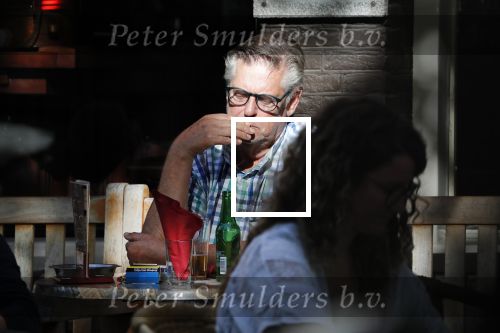 Amsterdam 17 september 2018
Hans v d Togt geniet van sigaretje bitterballen en een biertje op terras.
