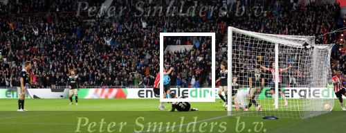Eindhoven, 23 September 2018 PSV-AJAX Kompetitie, Seizoen 2018-2019 Eindstand 3-0
Hirving Lozano scoort 3-0
