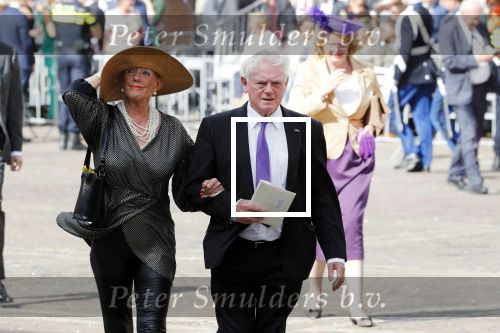 Den Haag 18 september 2018
Prinsjesdag 2018 op het binnenhof. Komning Willem Alexander Koningin Maxima Prins Constantijn en Prinses Laurentien zijn aanwezig. Jan nagel met partner