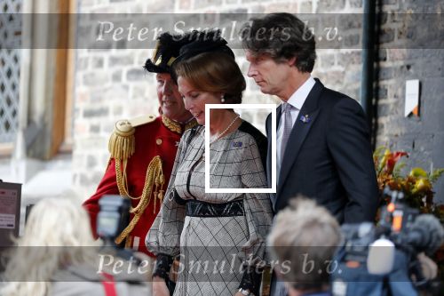 Den Haag 18 september 2018
Prinsjesdag 2018 op het binnenhof. Komning Willem Alexander Koningin Maxima Prins Constantijn en Prinses Laurentien zijn aanwezig. Jan Versteeg en Bibi Zuylen van Nijevelt