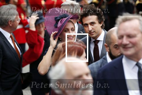Den Haag 18 september 2018
Prinsjesdag 2018 op het binnenhof. Komning Willem Alexander Koningin Maxima Prins Constantijn en Prinses Laurentien zijn aanwezig. Jesse Klaver met zijn vrouw