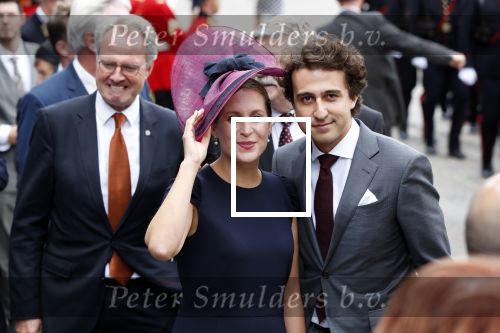 Den Haag 18 september 2018
Prinsjesdag 2018 op het binnenhof. Komning Willem Alexander Koningin Maxima Prins Constantijn en Prinses Laurentien zijn aanwezig. Jesse Klaver met zijn vrouw