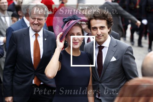 Den Haag 18 september 2018
Prinsjesdag 2018 op het binnenhof. Komning Willem Alexander Koningin Maxima Prins Constantijn en Prinses Laurentien zijn aanwezig. Jesse Klaver met zijn vrouw