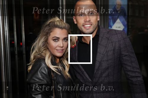 Amsterdam 10 september 2018
Feest Sjaak Swart in het nieuwe delamar theater. Johnny Heitinga en zijn vrouw Charlotte