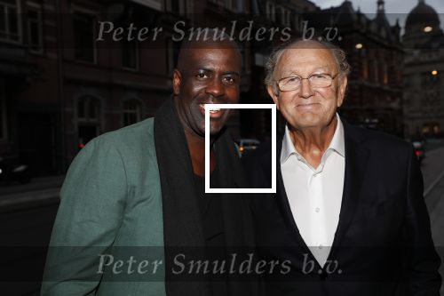 Amsterdam 10 september 2018
Feest Sjaak Swart in het nieuwe delamar theater. Joop v d Ende met zijn schoonzoon Vincent