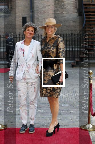 Den Haag 18 september 2018
Prinsjesdag 2018 op het binnenhof. Komning Willem Alexander Koningin Maxima Prins Constantijn en Prinses Laurentien zijn aanwezig. Kasja Ollongren minister van Binnenlandse Zaken en Koninkrijksrelaties arriveert met partner Irene van den Breke